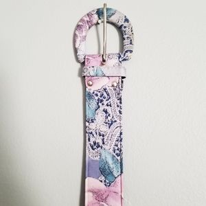 Vintage Astor Paisley Floral Belt